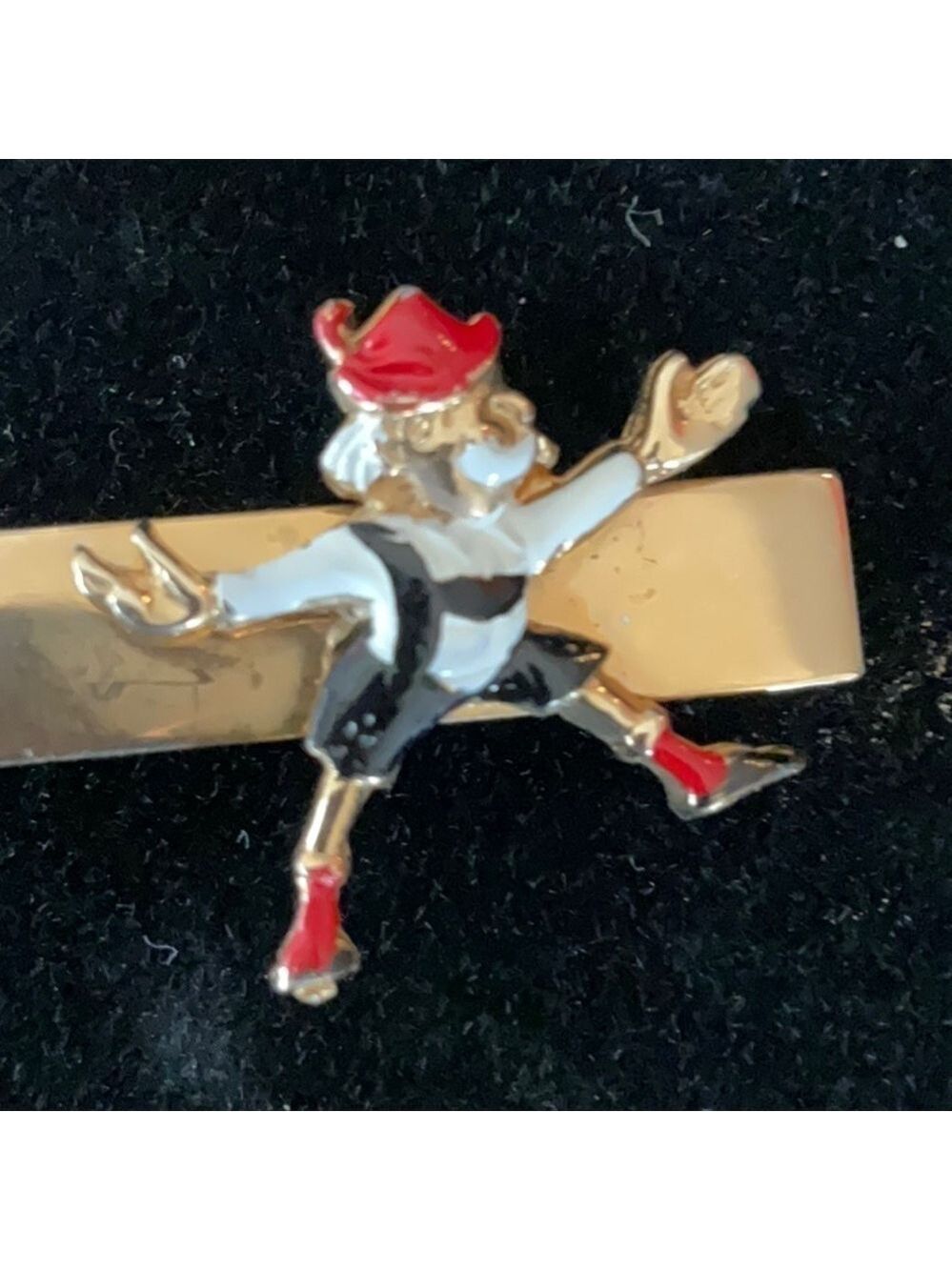 Vintage 1960s Mens Gold Tie Clip